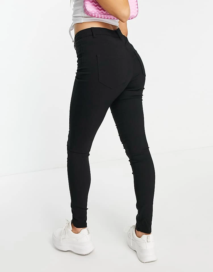 Pieces Highskin Skinny Jeans With High Waist In Black For Women - Image 3