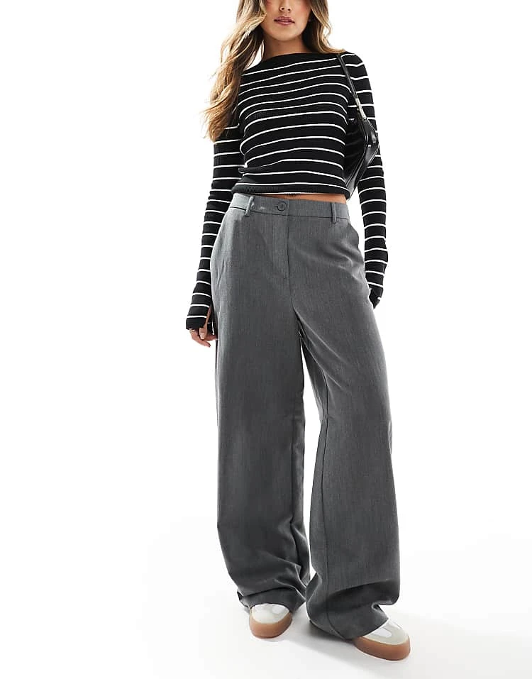 Pieces Wide Leg Dad Trousers - Image 4