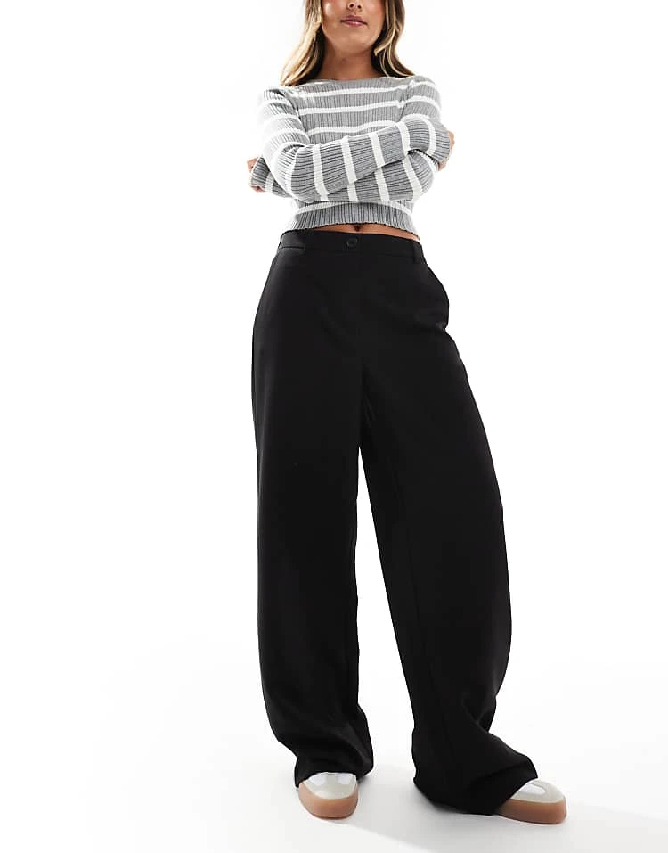 Pieces Wide Leg Dad Trousers