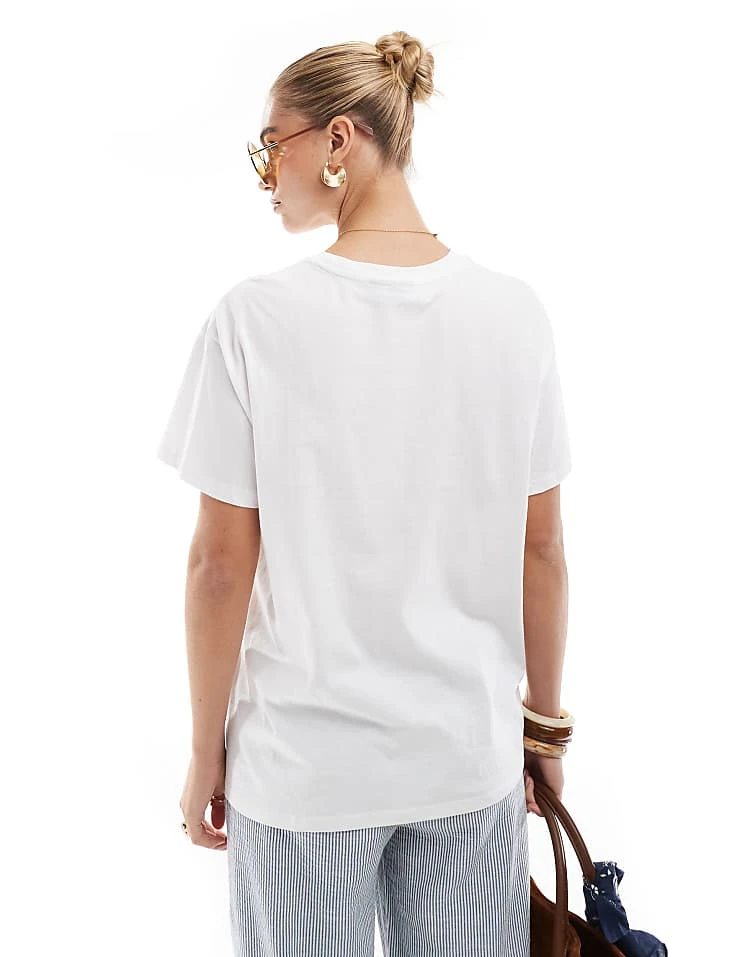 Pieces Oversized T-shirt With Seashell Graphic In White For Women White De La Mer - Image 3
